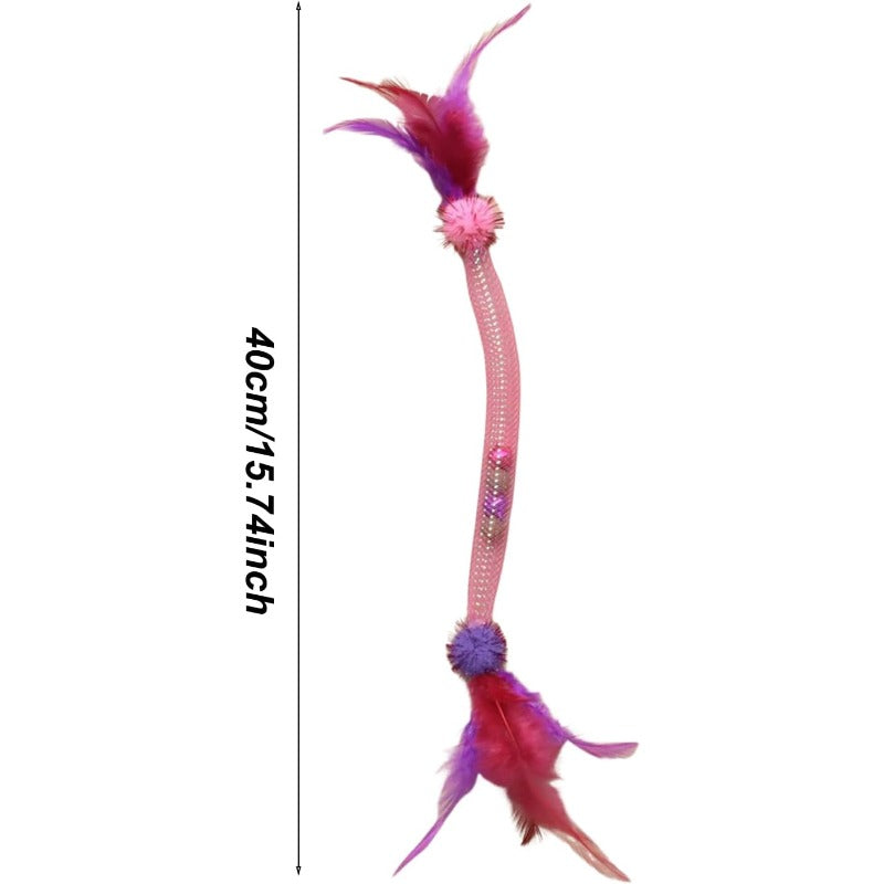 Corde Élastique Chat Plumes Stimulante