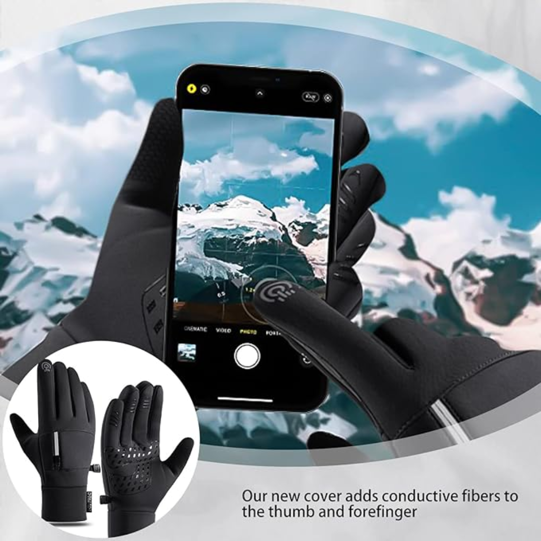 Gants Zip Tactiles – Grip – Hiver