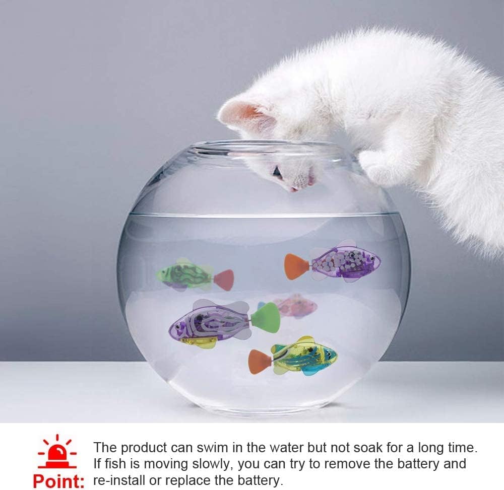 Poissons Robots LED Lumineux Interactifs