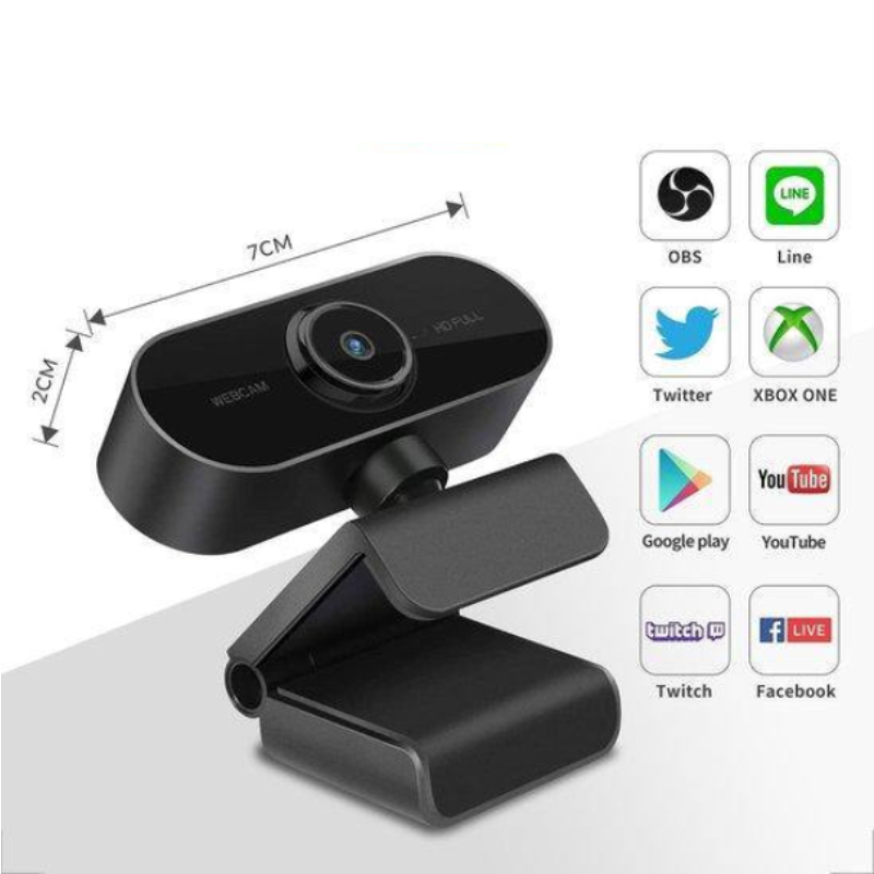 Webcam 1080p Full HD – USB – Pour Ordinateur