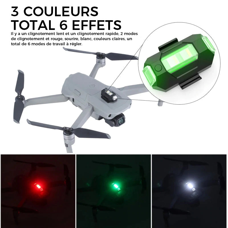 Lumière Stroboscopique LED USB 4 Couleurs