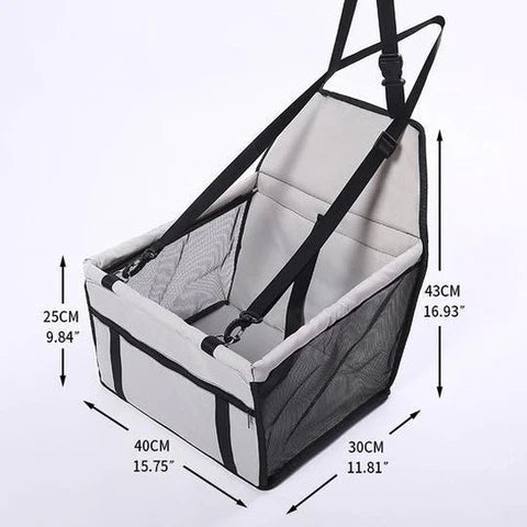 Siège Auto Chien – Réglable – Pliable