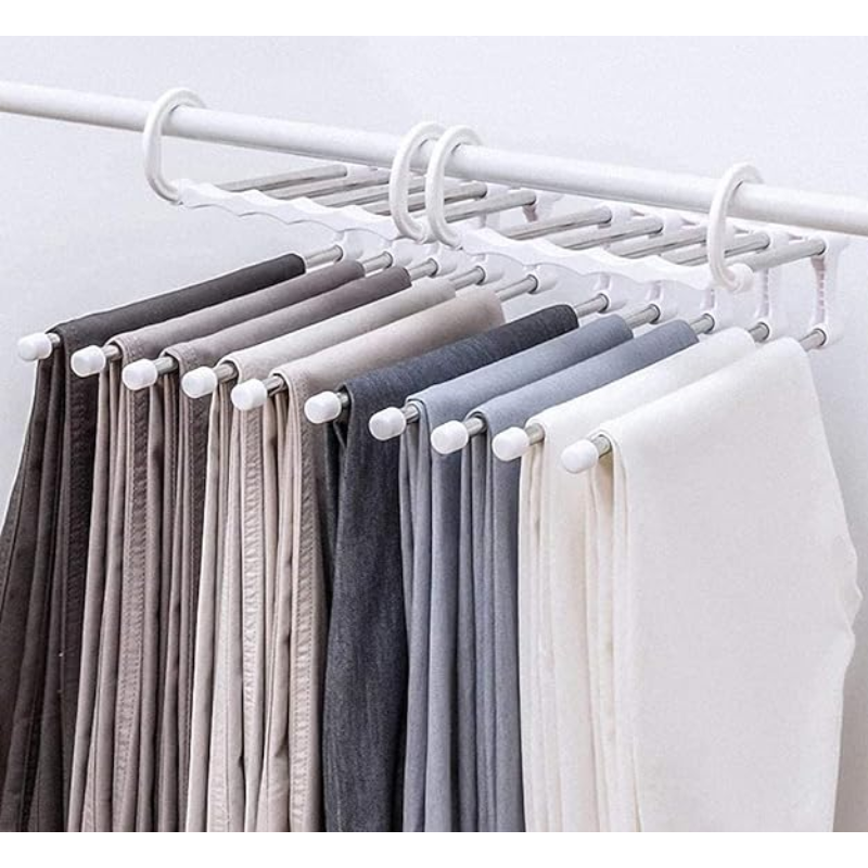 WardrobePro 5-in-1 Cintre à Pantalon | Organisateur Gain de Place
