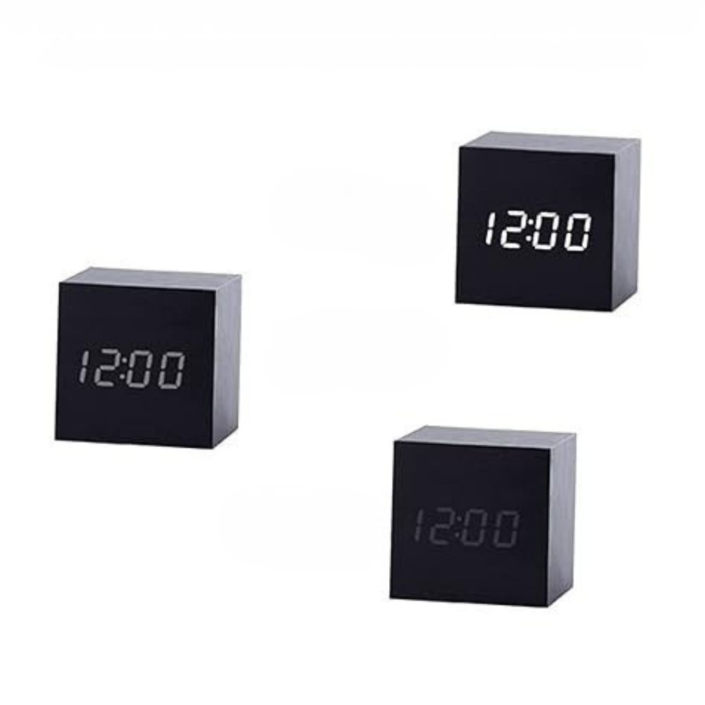 Réveil LED Design Minimaliste & Affichage Automatique