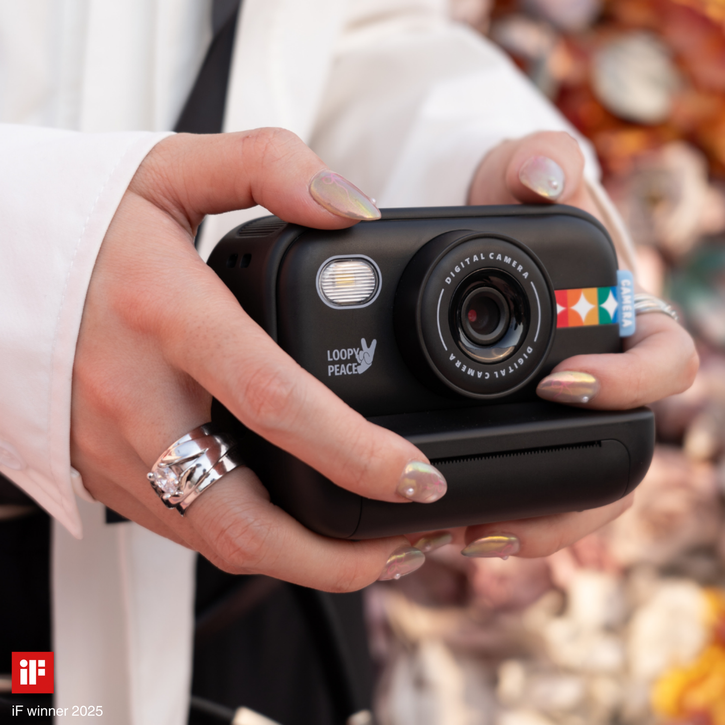 Appareil Photo Instantané Rétro Noir Blanc