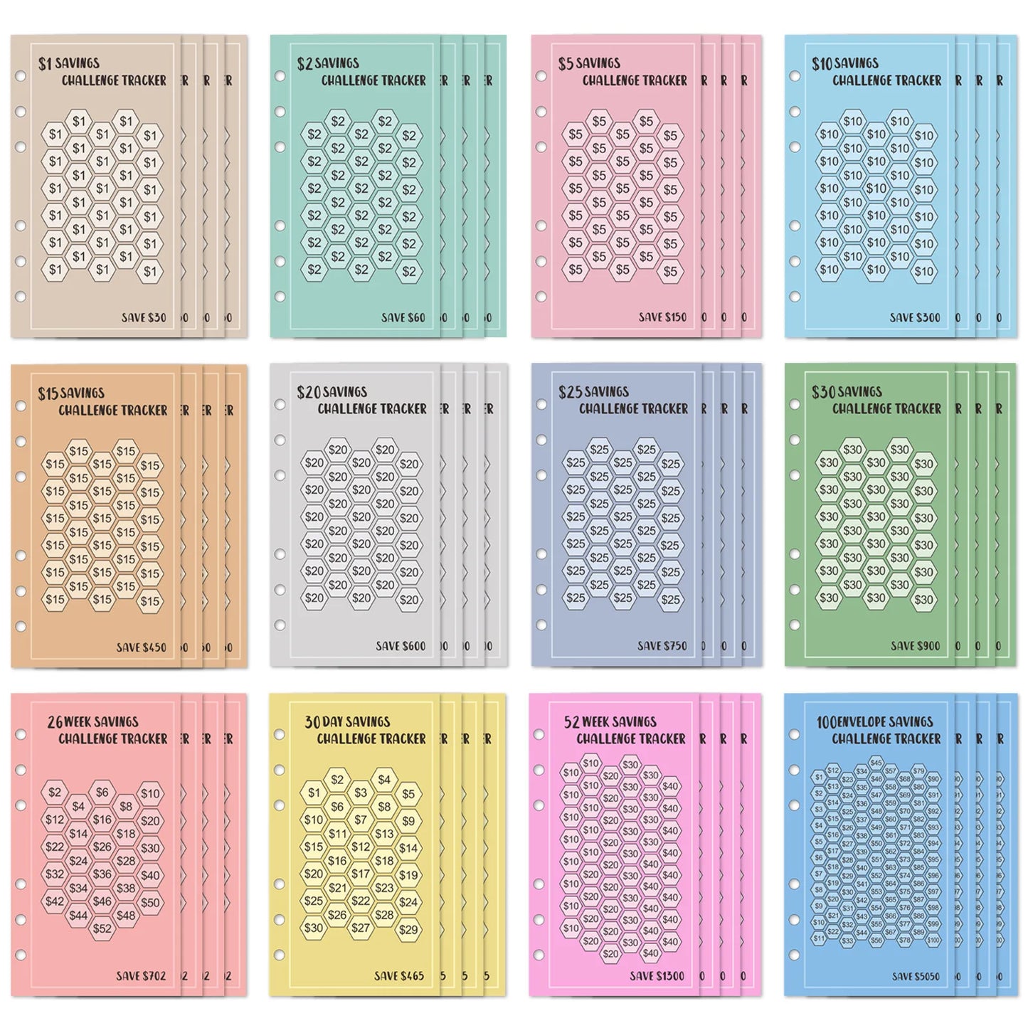 Classeur Budgétaire A6 pour l'Épargne | Suivi Hebdomadaire des Économies