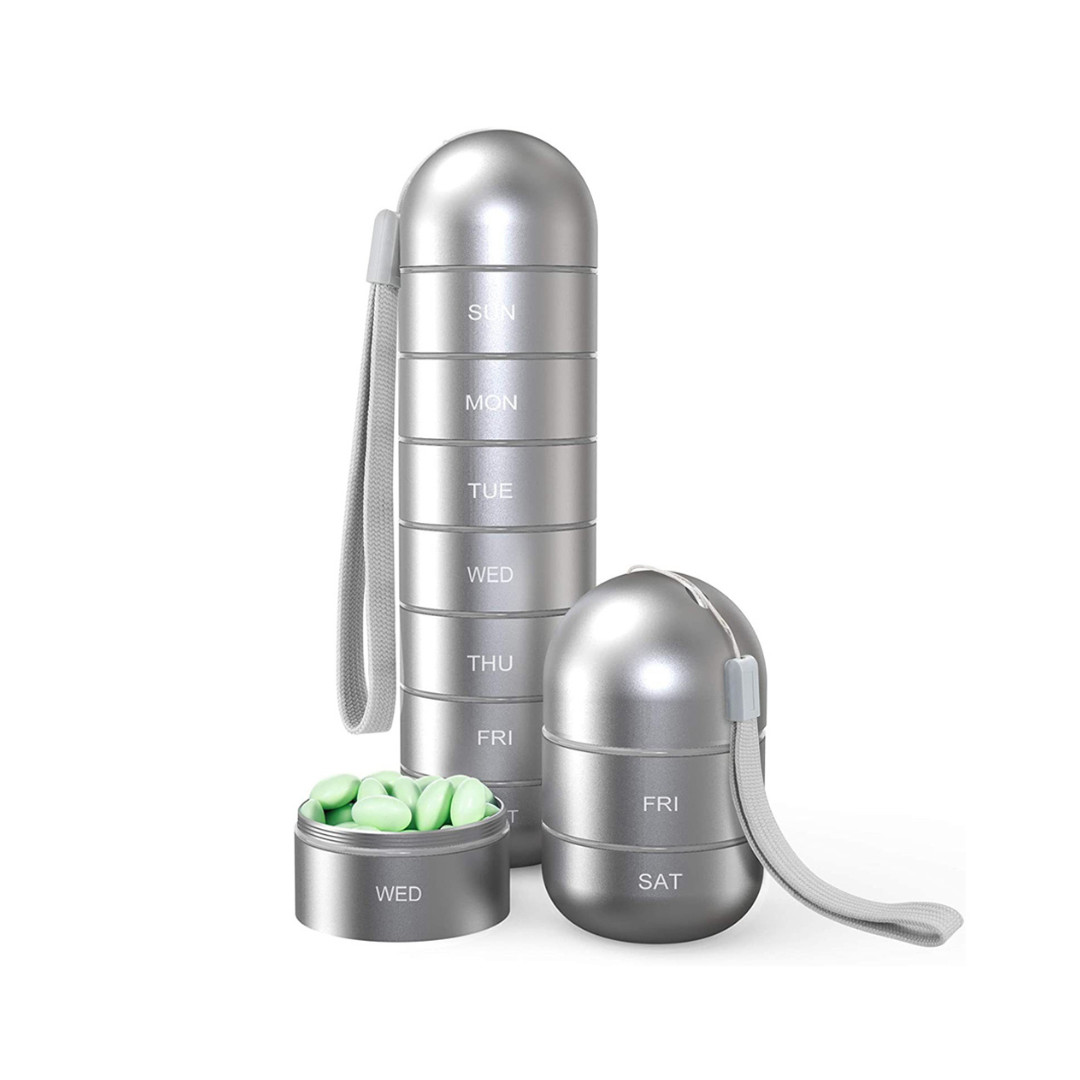 Pilulier Hebdomadaire – Compartiments Journaliers – Voyage