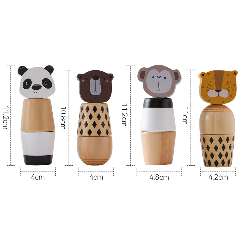 Jouet Vissage Bois – Animaux – Éducatif