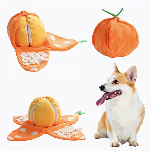 Jouet Chien Orange Interactif Snuffle