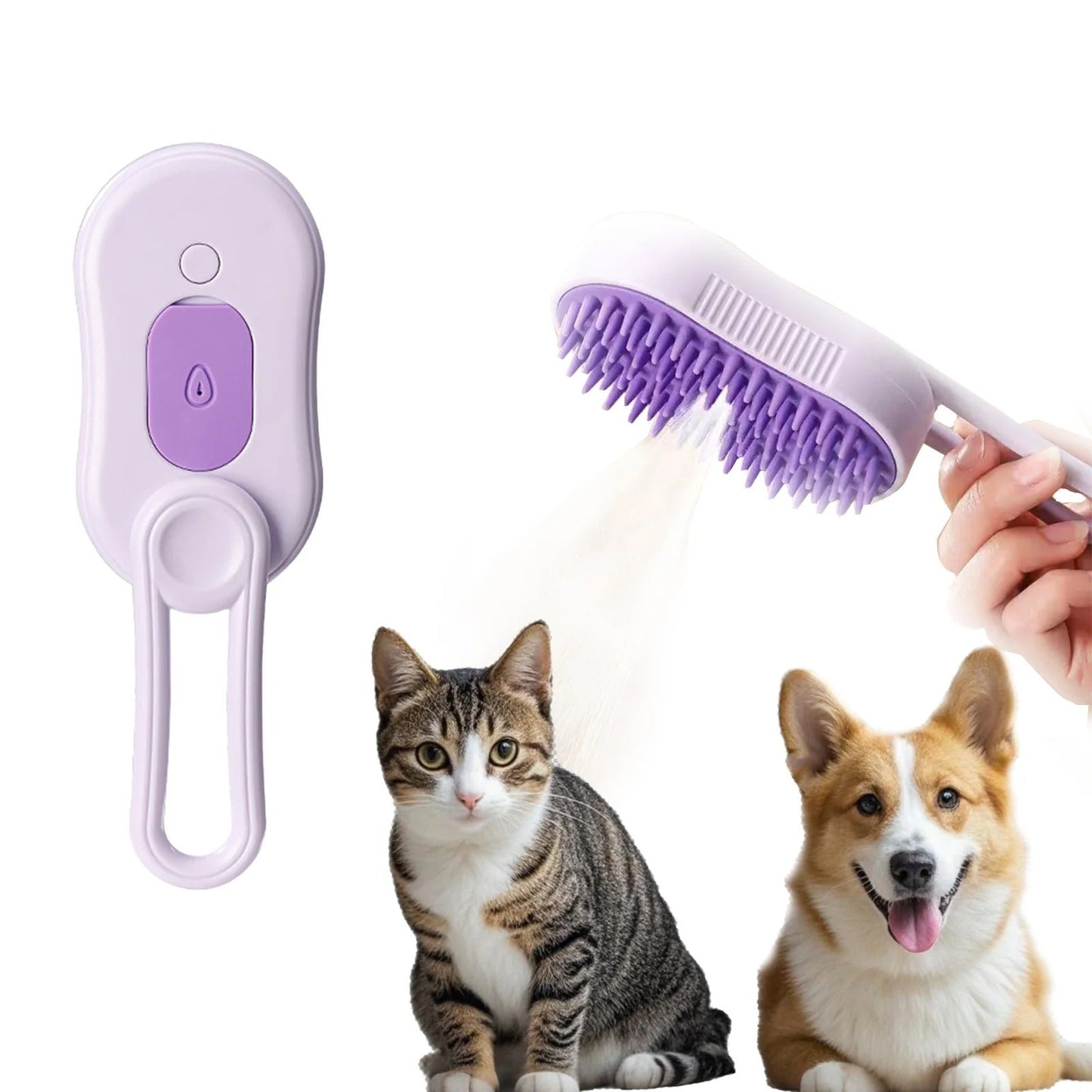 Brosse Brume Anti-Poils Pour Chat