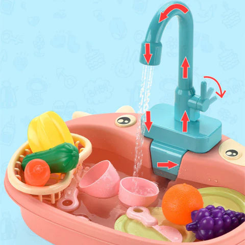 Évier Jouet Enfants – Robinet – Eau Qui Coule