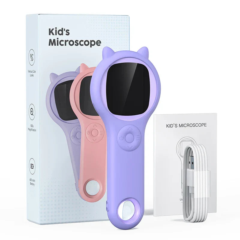 Microscope Mini Enfant – Numérique – Écran Exploration