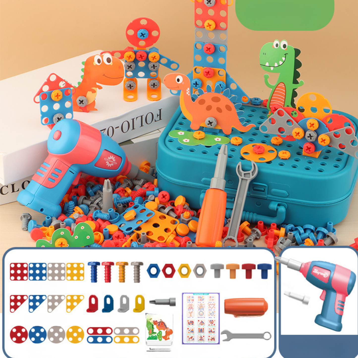 Kit Bricolage Enfant – Perceuse Jouet – Valise