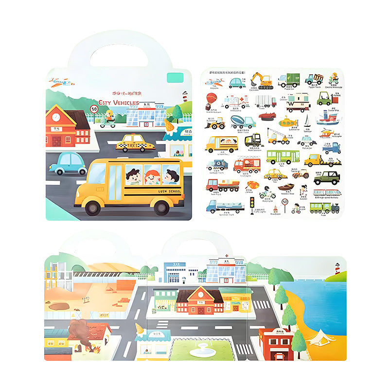 Album Autocollants Gel Sans Traces