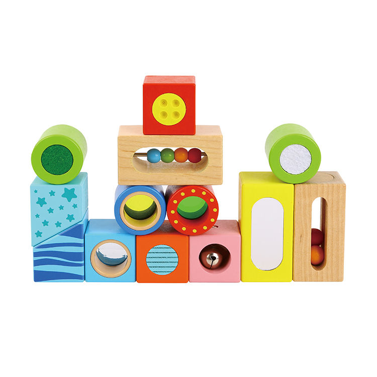 Blocs Sensoriels Bébé – Bois – Éducatif Enfants