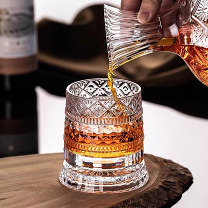 Verre Whisky Cristal Rotatif 360°