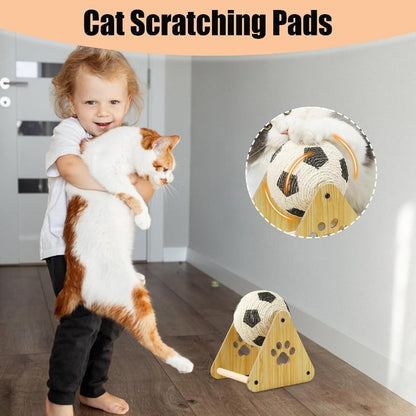 Balle Griffoir Sisal Bois Chat