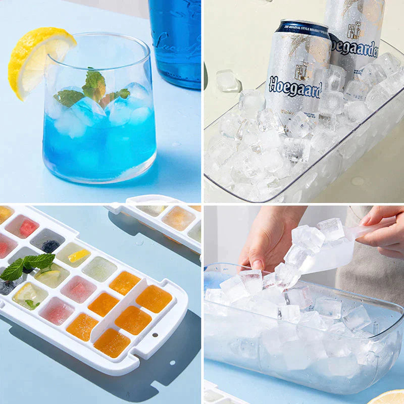 Bac à Glaçons Presse 2-en-1