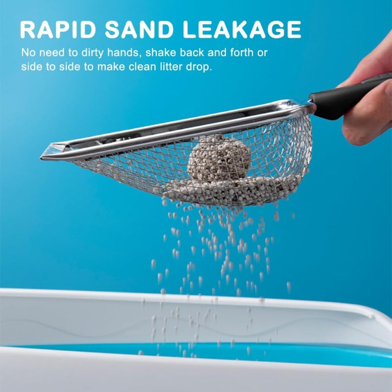 Pelle Litière Inox Maille Fine