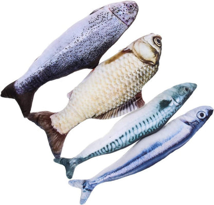 Poisson Peluche Réaliste Pour Chat