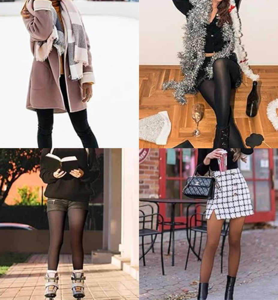 Collant Polaire Transparent – Taille Haute – Hiver