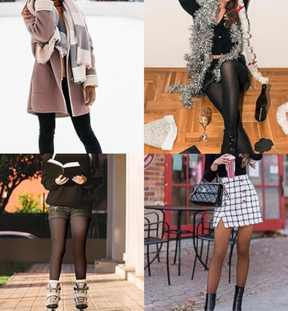 Collant Polaire Transparent – Taille Haute – Hiver