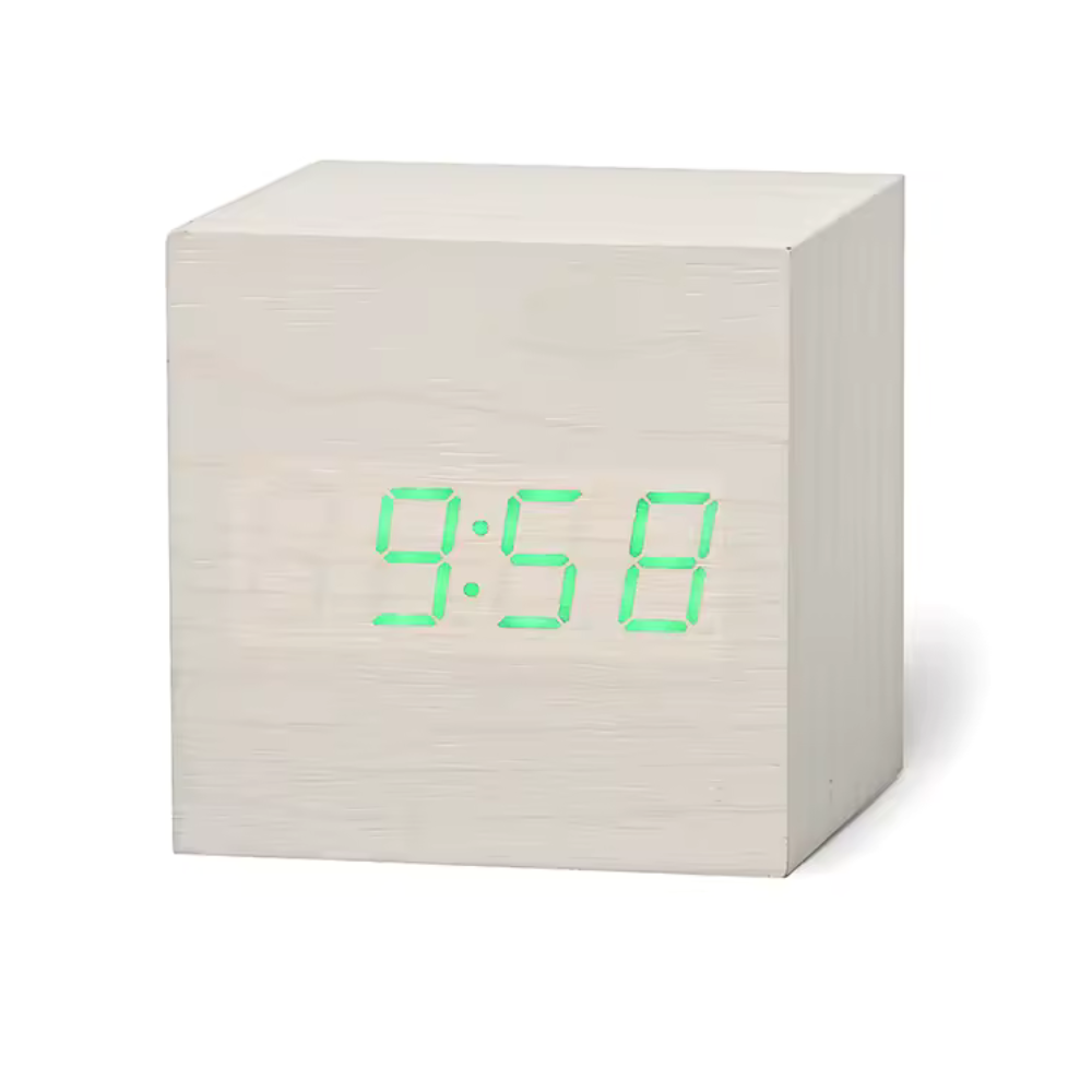 Réveil LED Design Minimaliste & Affichage Automatique