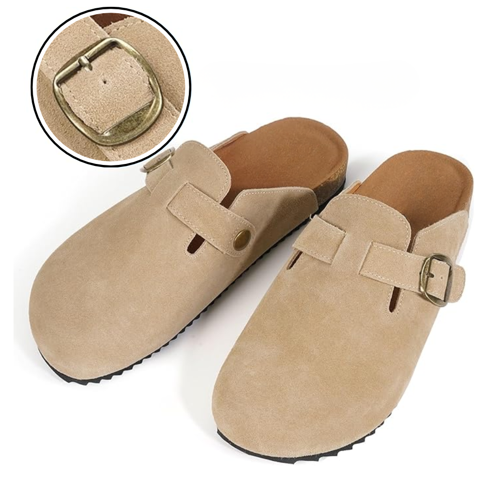 Sabots Daim – Bride Réglable – Semelle Antidérapante