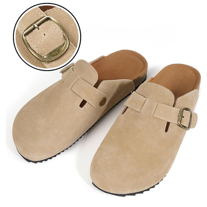 Sabots Daim – Bride Réglable – Semelle Antidérapante