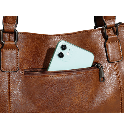 Chérie Sac Cabas Classique en Cuir | Sac Bandoulière Spacieux