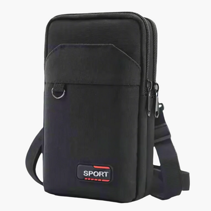 RunGuard Pro Noir | Sac Banane Étanche pour Sport & Randonnée