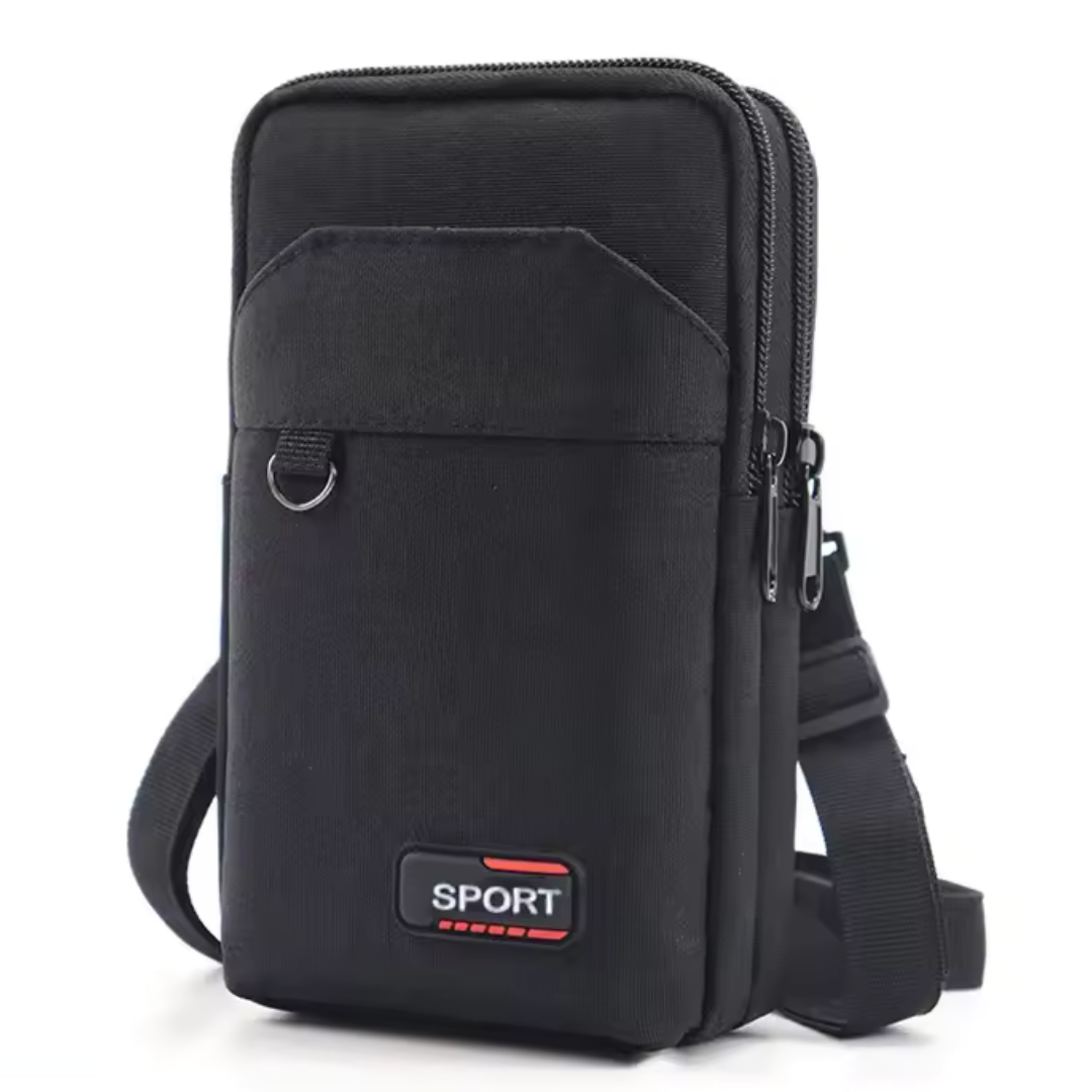 RunGuard Pro Noir | Sac Banane Étanche pour Sport & Randonnée