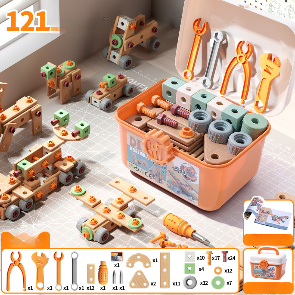 Coffret Outils Bois Enfant Construction