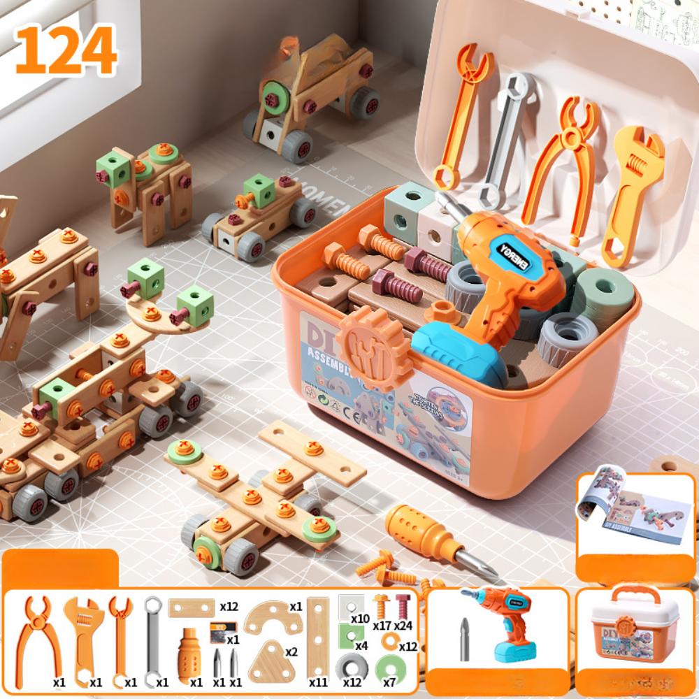 Coffret Outils Bois Enfant Construction