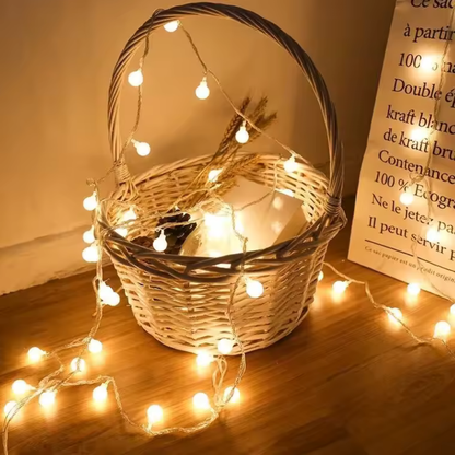 Guirlande lumineuse LumiSphere | Boules LED pour la maison et le jardin