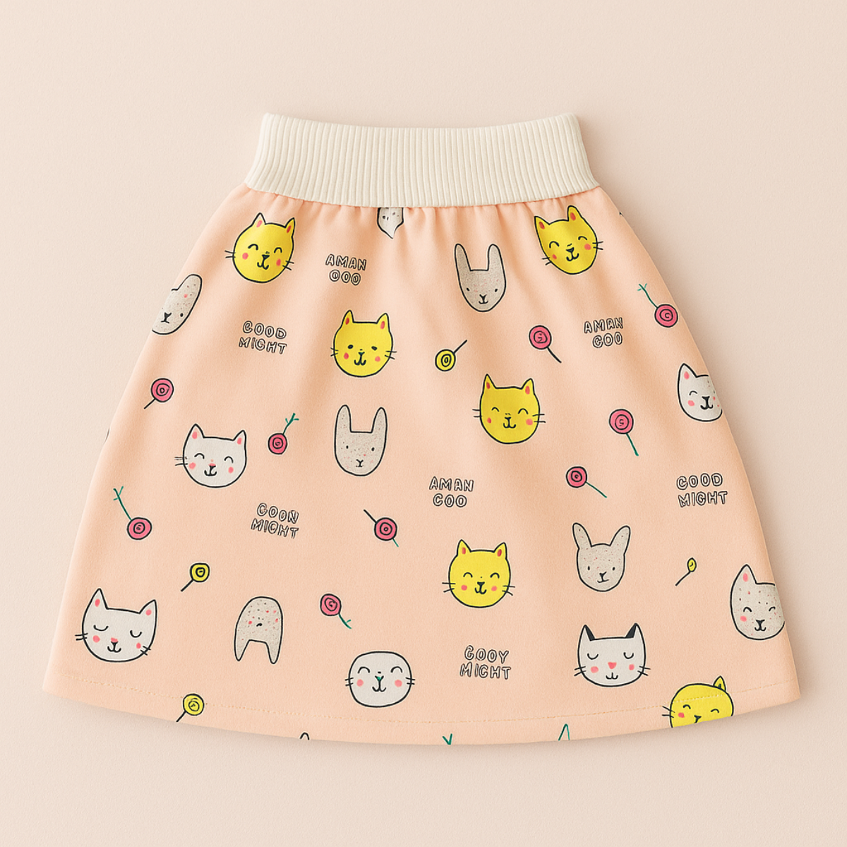 Jupe / Orange chez les chats / L (3–6 ans)