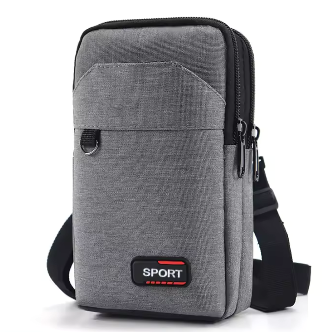 RunGuard Pro Gris | Sac Banane Étanche pour Sport & Randonnée