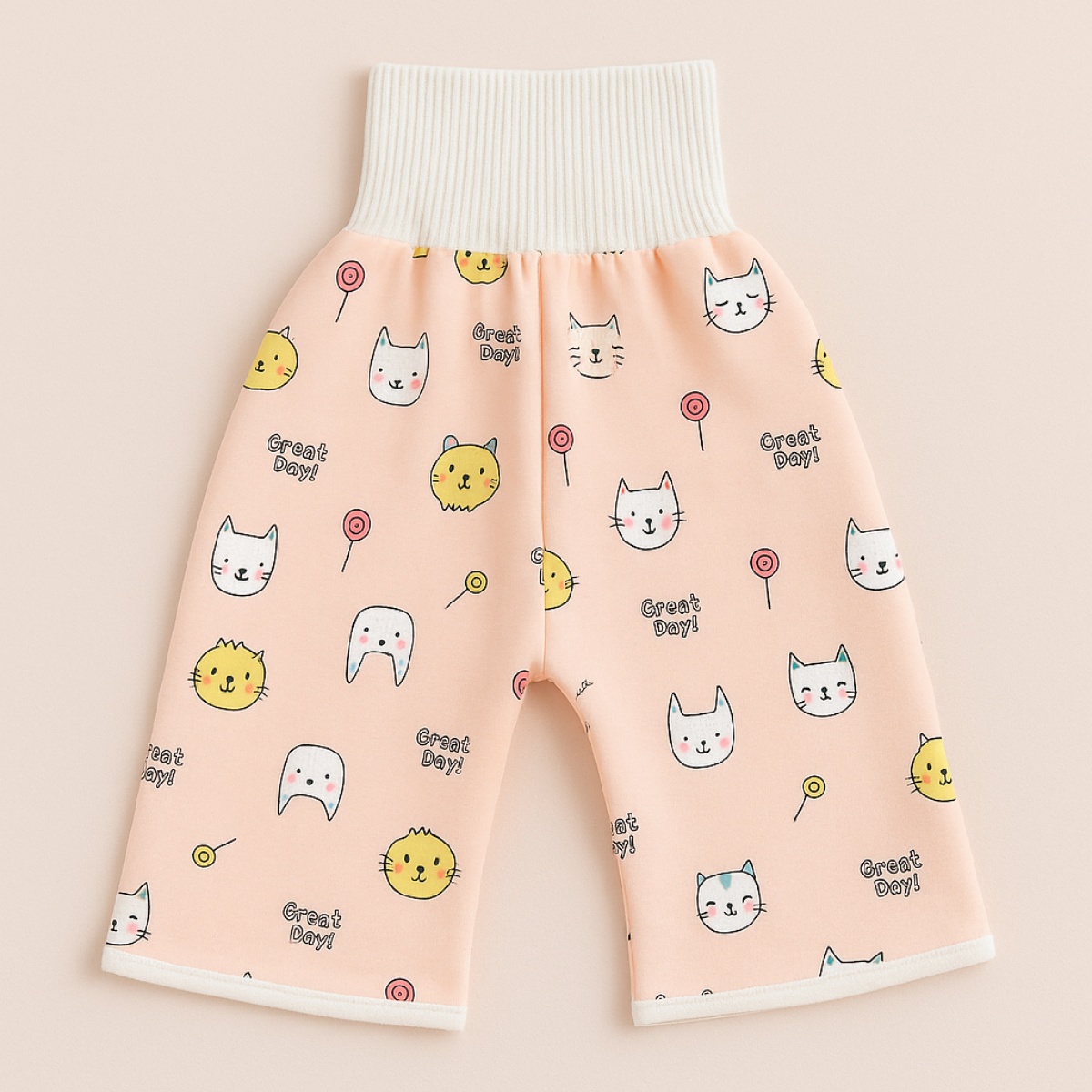 Pantalon d’Apprentissage Bébé – Coton – Taille Élastique