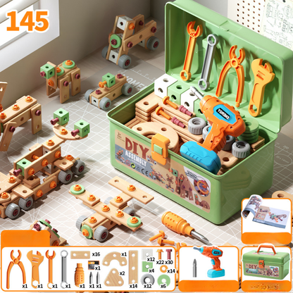 Coffret Outils Bois Enfant Construction
