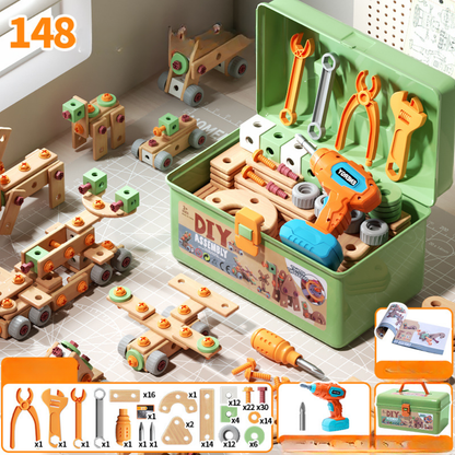 Coffret Outils Bois Enfant Construction