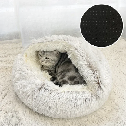 CloudNest Lit Grotte pour Animaux | Confort Chaleureux pour Chats et Chiens