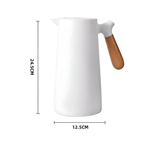Carafe Isotherme – Poignée Bois – pour Café