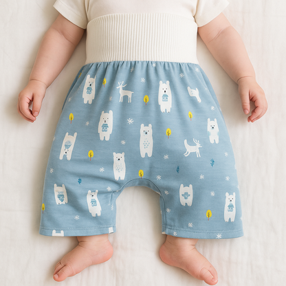 Pantalon d’Apprentissage Bébé – Coton – Taille Élastique