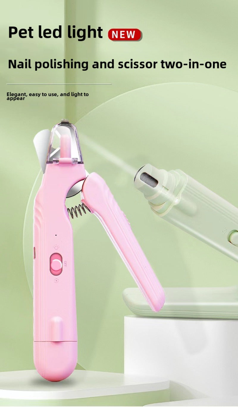 Coupe Griffes 2-en-1 LED Rechargeable