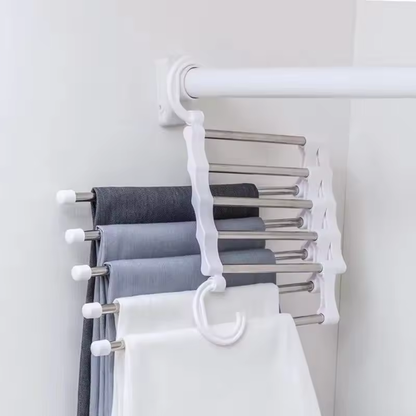 WardrobePro 5-in-1 Cintre à Pantalon | Organisateur Gain de Place