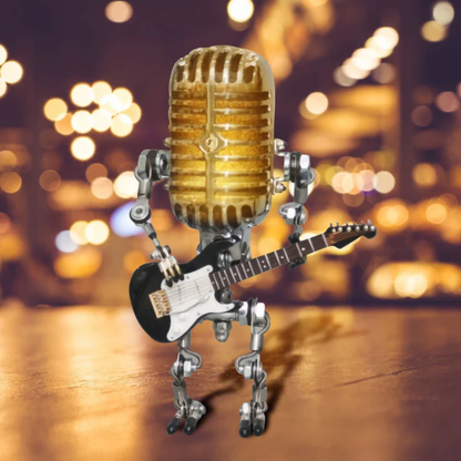 Statuette Microphone – Métal – Avec Guitare