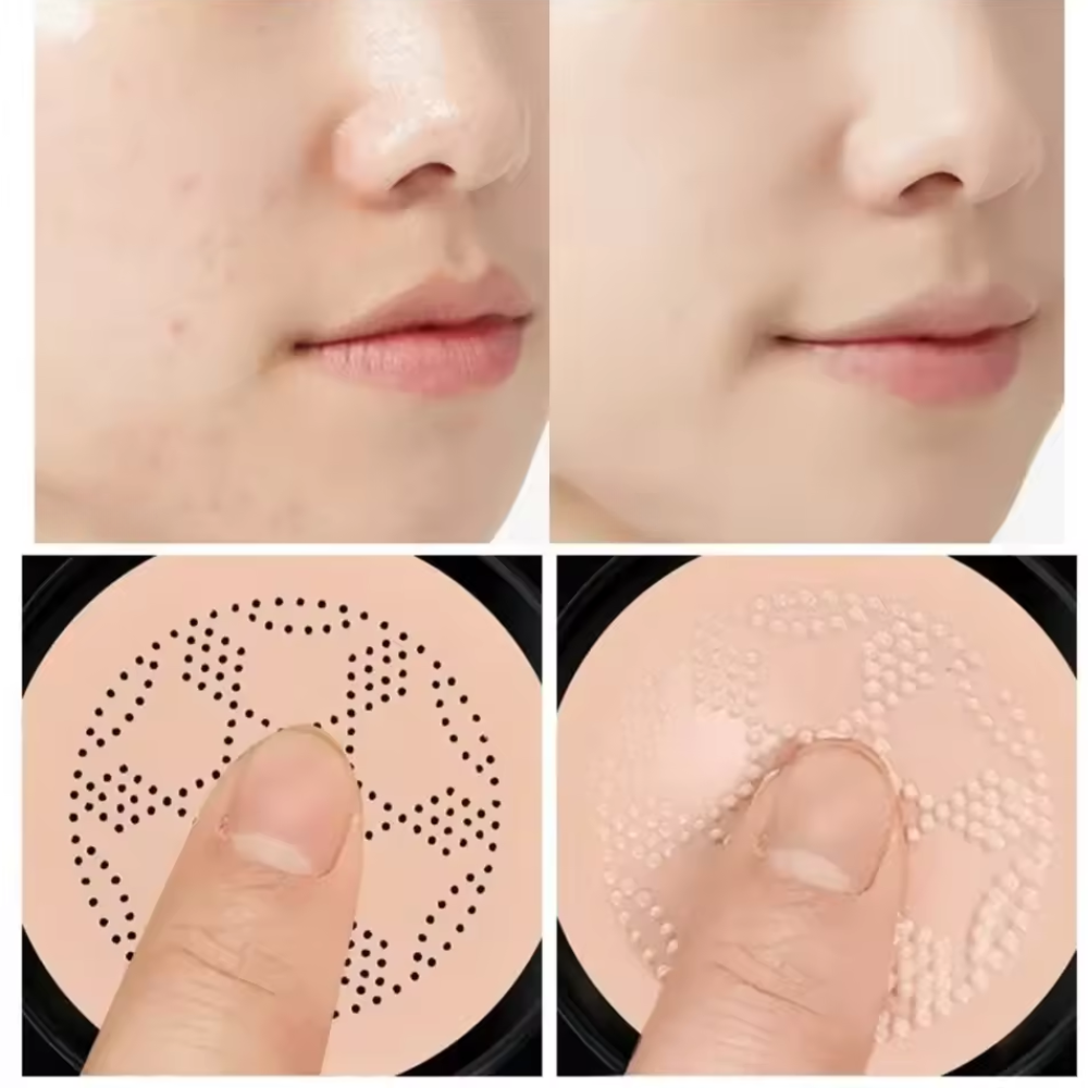 Fond de Teint Cushion – Applicateur Tampon – Couvrant