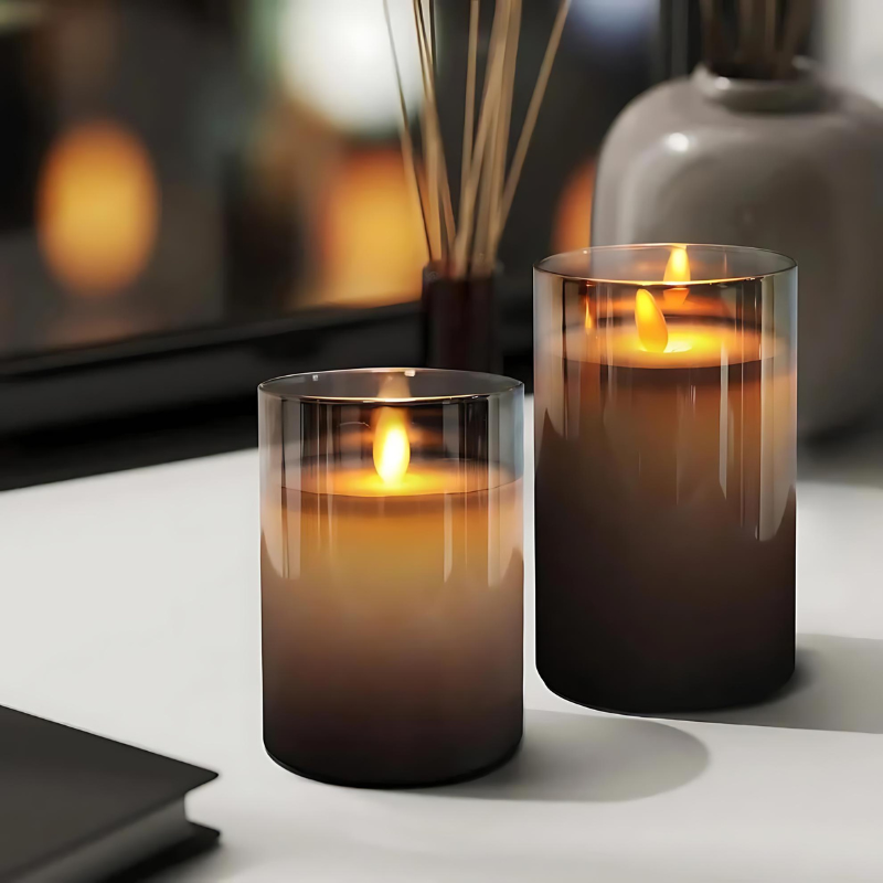 LumenFlame Bougies LED | Sans flamme réelle, sûres, douces et atmosphériques pour le salon