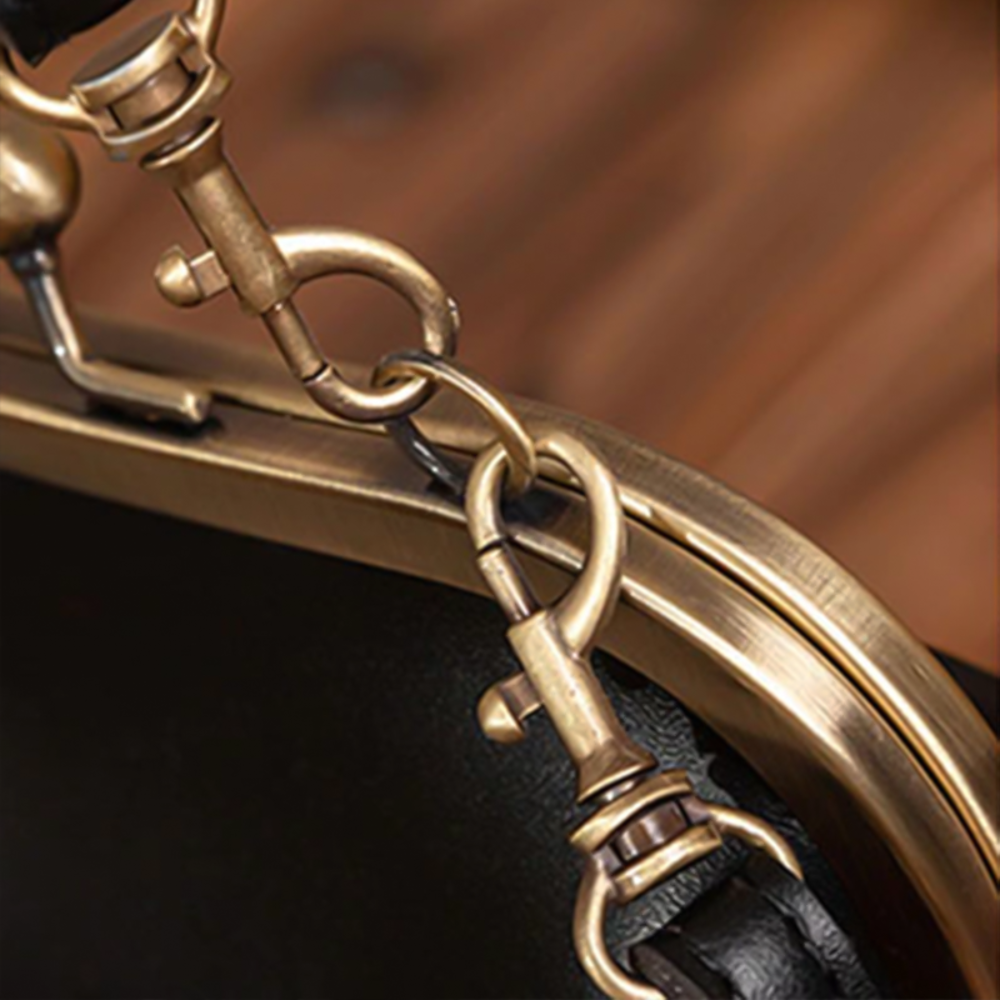 Hélène Sac à Main en Cuir pour Femme | Sac Bandoulière Rétro Classique