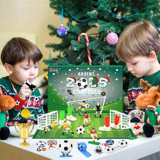 GoalQuest Calendrier Avent Foot 2025 | 24 Jouets & Surprises de Noël pour Enfants